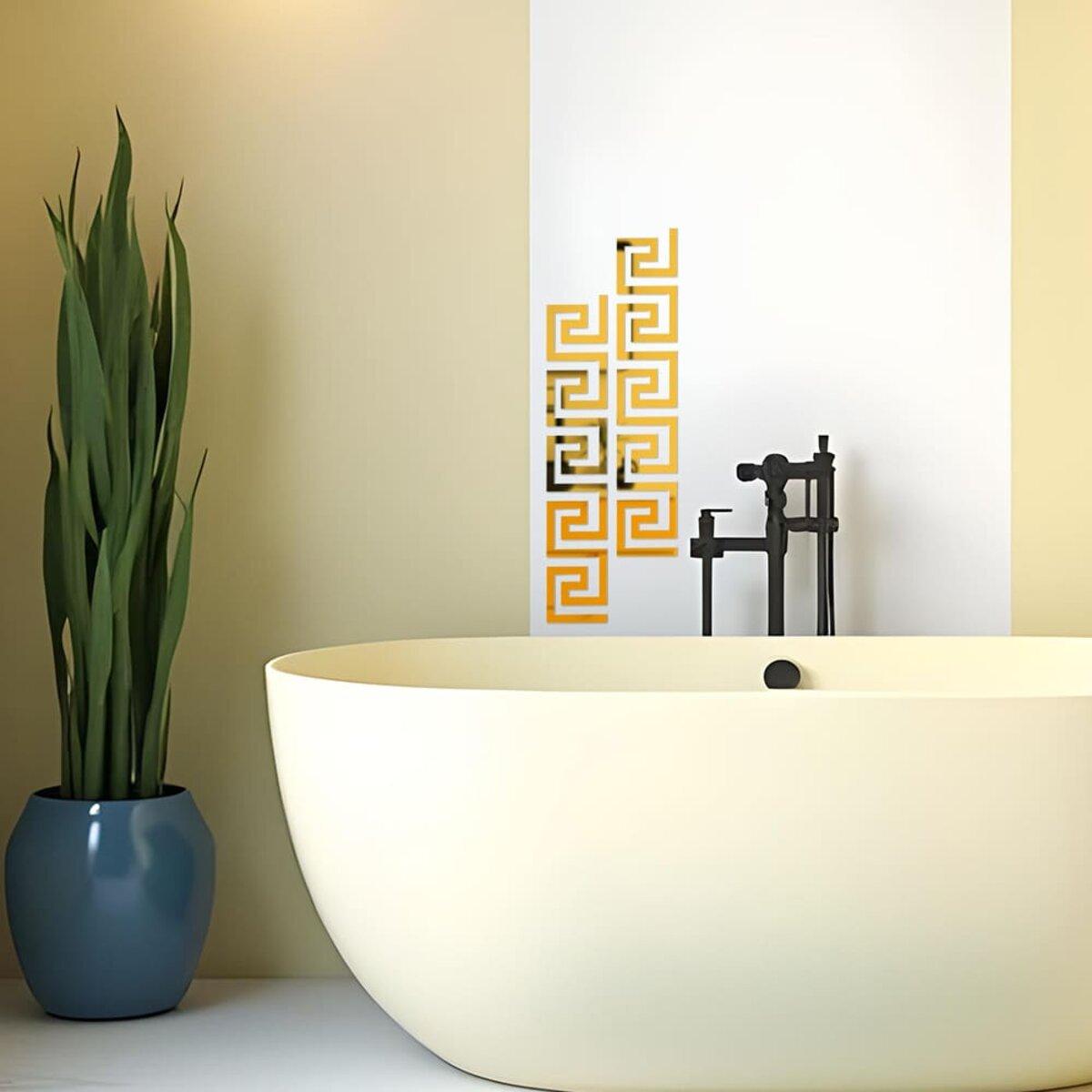 Декор дзеркальний акриловий самоклеючий 10 шт. Золотий (SW-00002507) - фото 6 Декор дзеркальний акриловий самоклеючий 10 шт. Золотий (SW-00002507) - фото 6