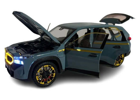 Іграшкова машинка BMW XM 1:24 відкривається люк бензобака/інерція/світло та звуки Синій (1618)