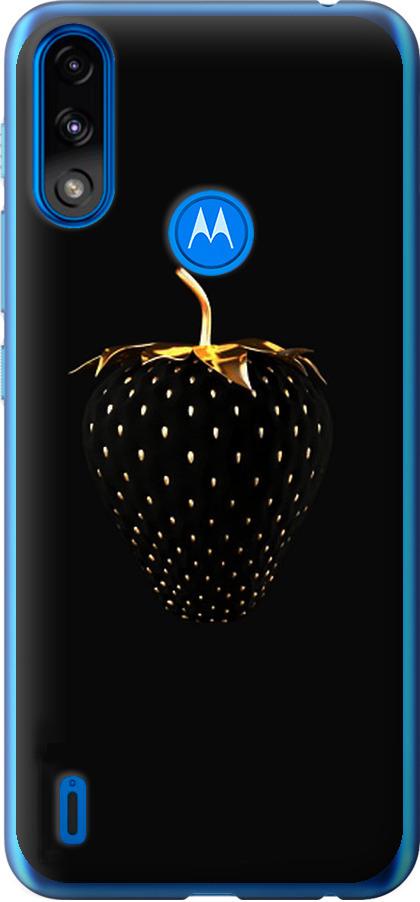 Чехол на Motorola E7 Power Черная клубника (3585u-2284-42517)