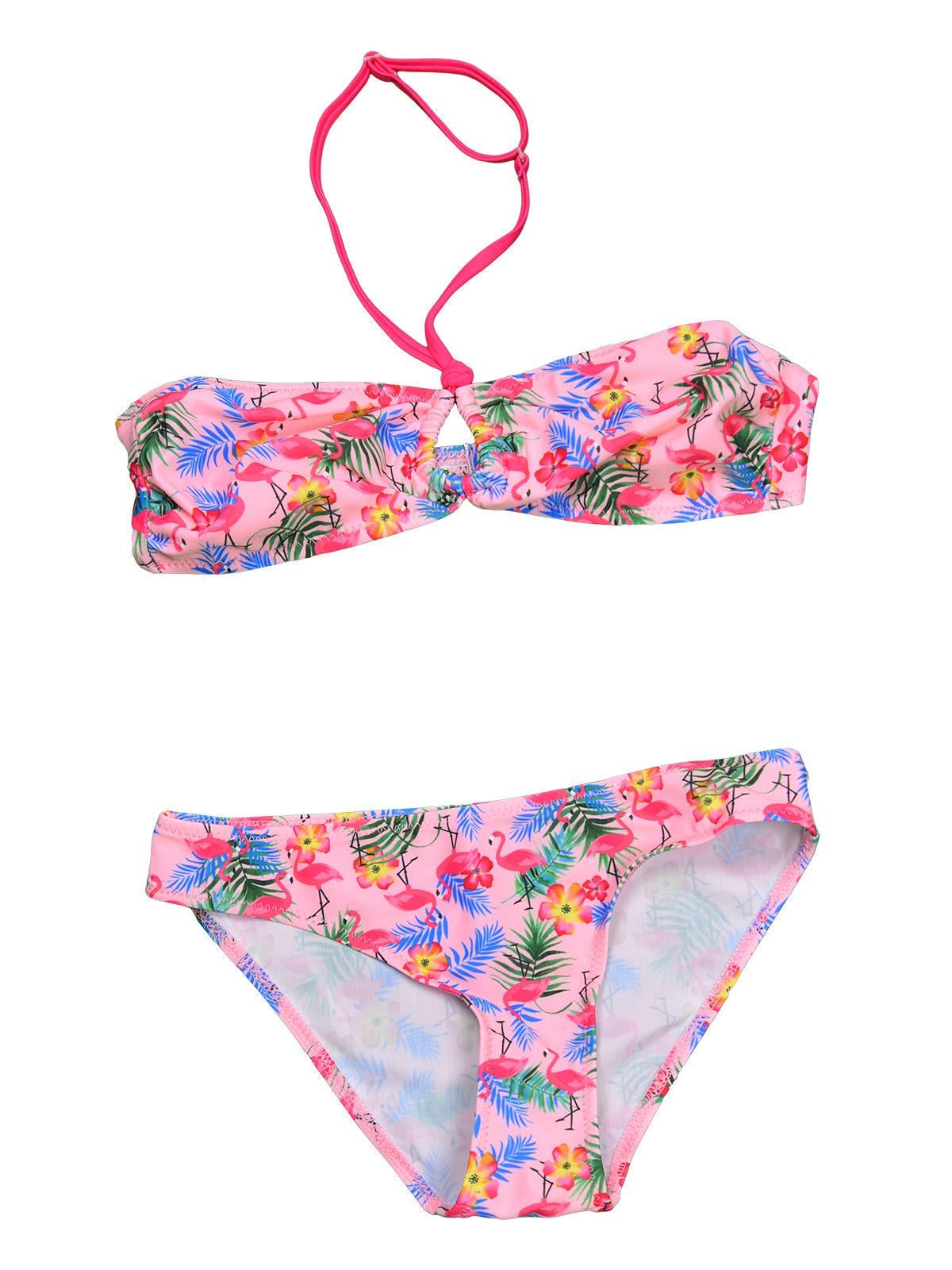 Купальник раздельный Keyzi 158 см Flamingo big 2 psc рисунок Розовый Купальник раздельный Keyzi 158 см Flamingo big 2 psc рисунок Розовый