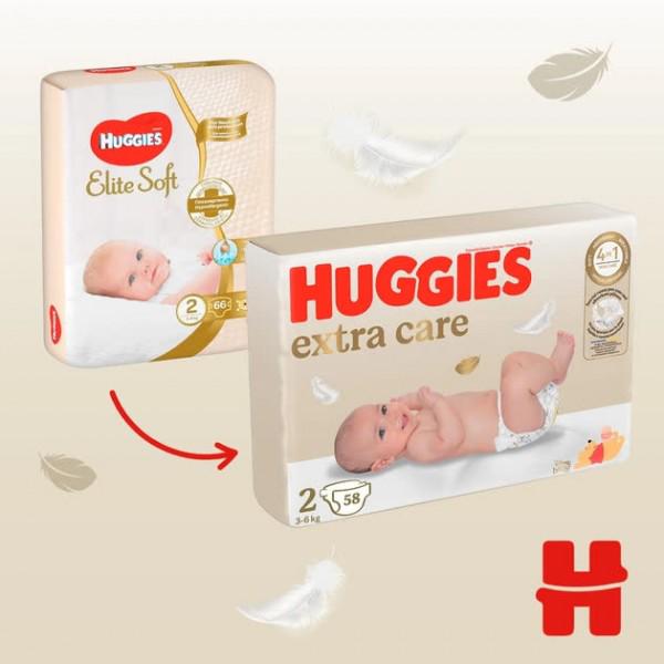 Подгузники Huggies Extra Care 2 3-6 кг 24 шт. (578064) - фото 3