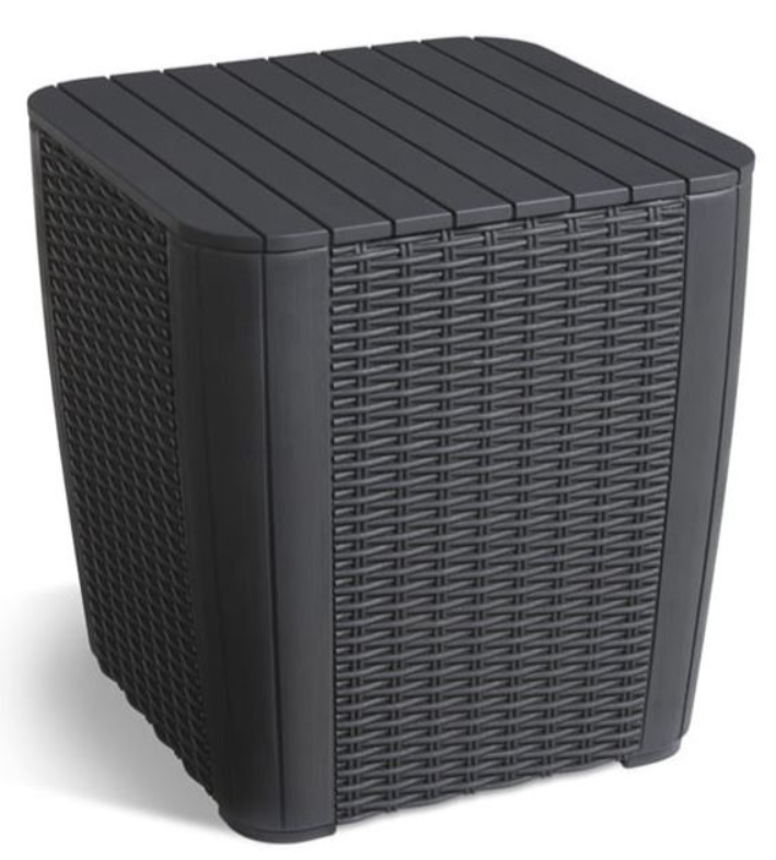 Стол садовый Keter Luzon Round Wicker Графитовый (223934)