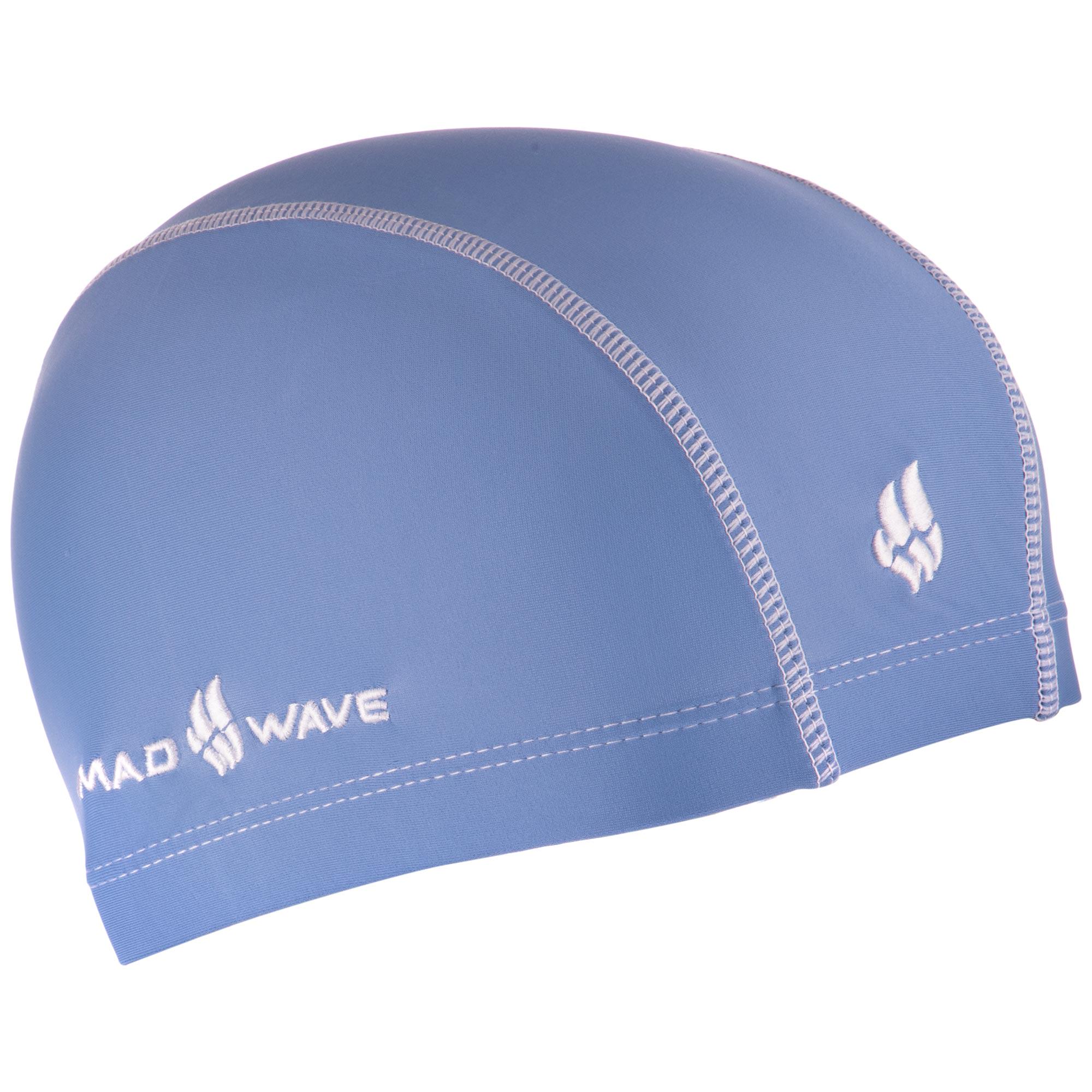 Шапочка для плавання Mad Wave Textile cap ERGOFIT M052701 текстильна Блакитний (AM0009419)