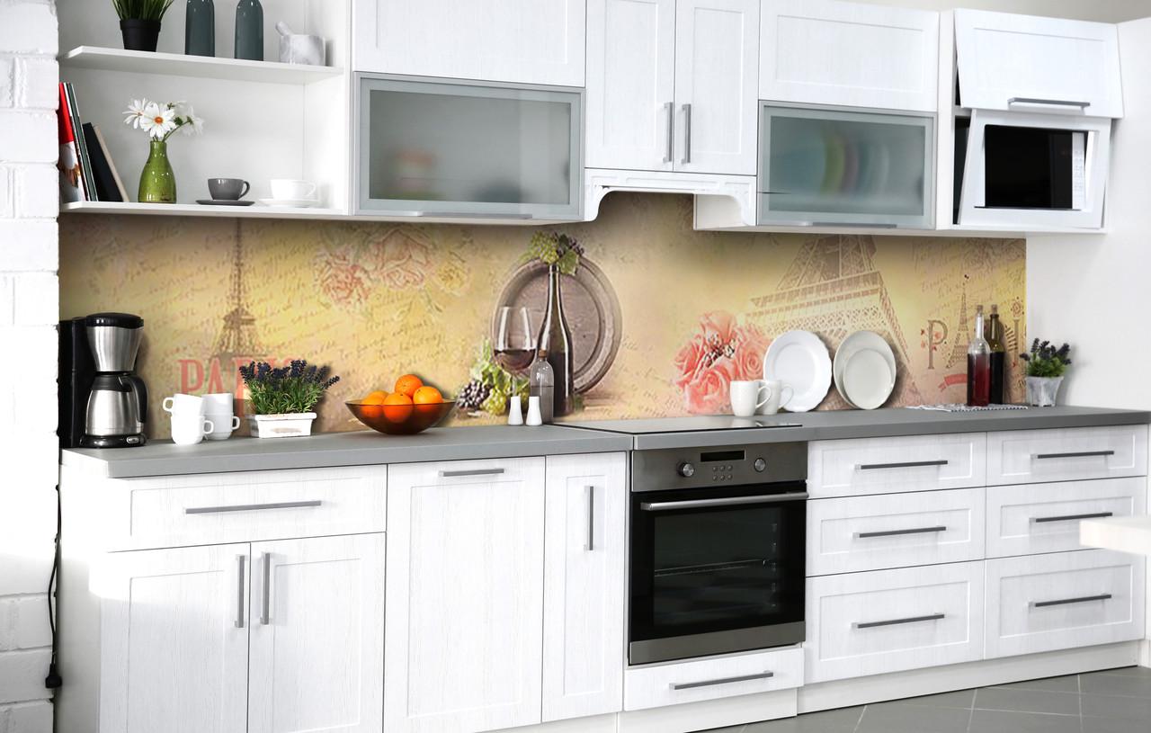 Кухонный фартук Хмельное настроение виниловый самоклеющийся 65х250 см Абстракция