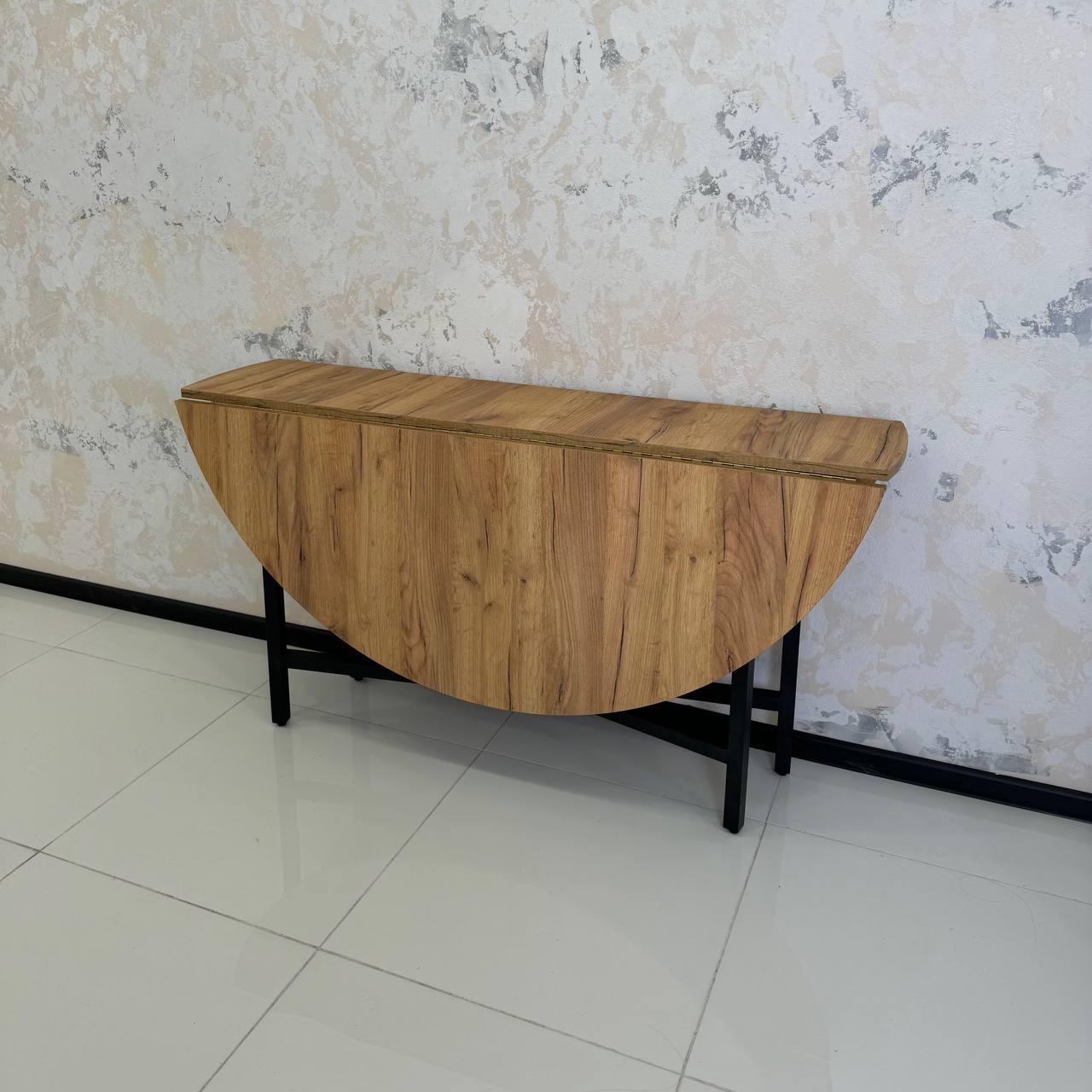 Стол кухонный круглый трансформер D1400 раскладной стол (УТП026081) - фото 3