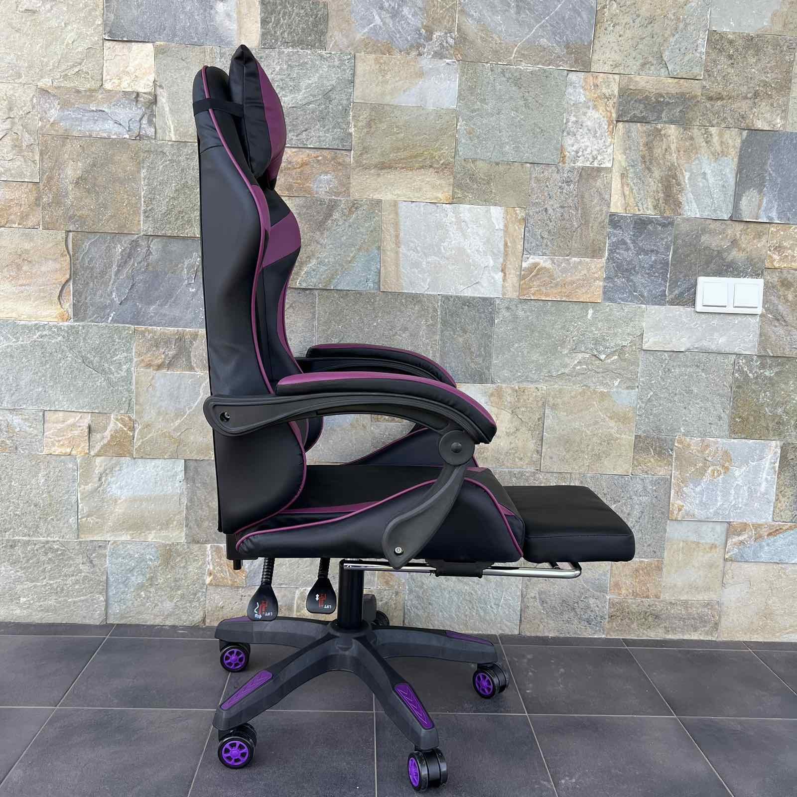 Кресло геймерское Prestige 730 Черно-фиолетовый - фото 3 Кресло геймерское Prestige 730 Черно-фиолетовый - фото 3