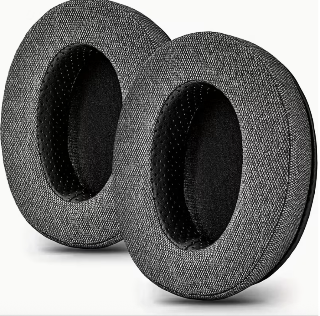 Амбушури тканинні з ефектом пам'яті Audio-Technica ATH M20x/M30/M30x/M40x/M50/M50x/M50xBT/SX1 Сірий (30154116)