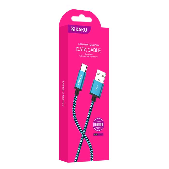 USB кабель Kaku KSC-107 USB-Type-C 1 м Blue (1251615940) - фото 3