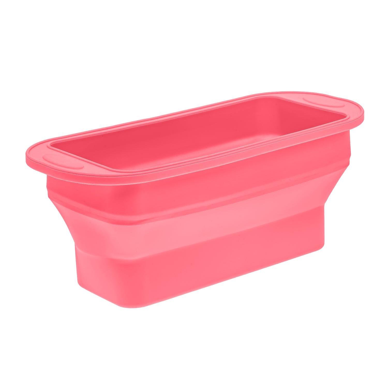 Форма для выпекания хлеба силиконовая 29,5х12,3х11 см Розовый (86645) Форма для выпекания хлеба силиконовая 29,5х12,3х11 см Розовый (86645)