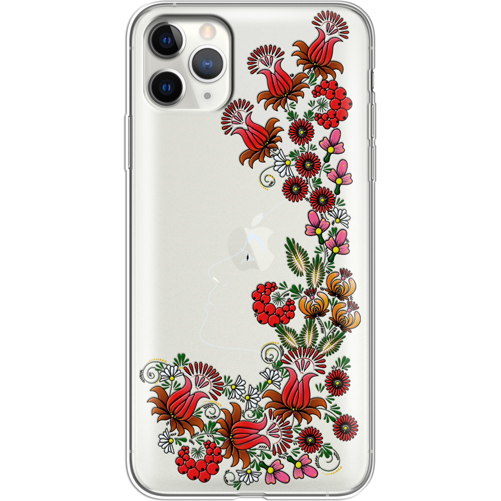 Чехол Boxface iPhone 11 Pro Max 3D Ukrainian Muse Прозрачный силикон (38194-bk64-38194)