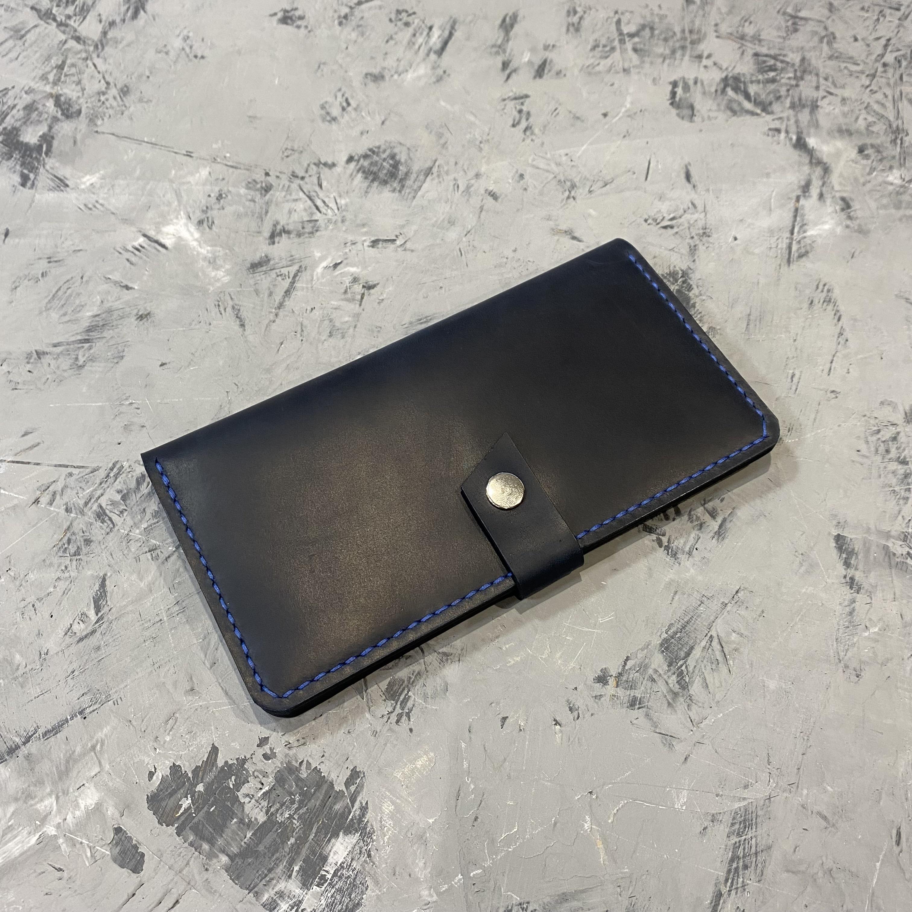 Кошелек женский кожаный Stedley leather Карен Синий (30640637)