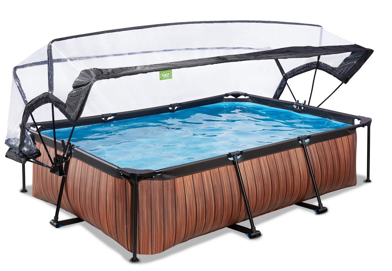 Бассейн каркасный Exit Дерево с куполом 300х200х65 см (2654929988)