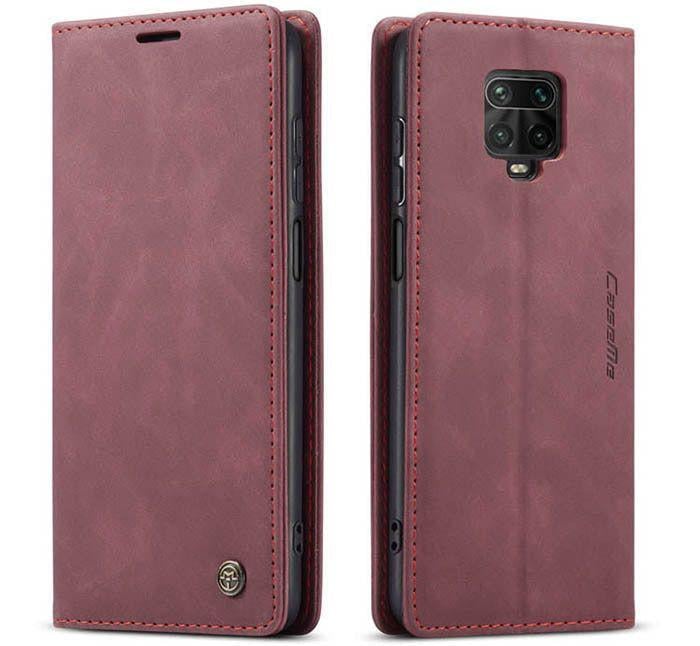Чохол книжка з магнітом Xiaomi Redmi Note 9 Pro CaseMe Wine (15547-42)