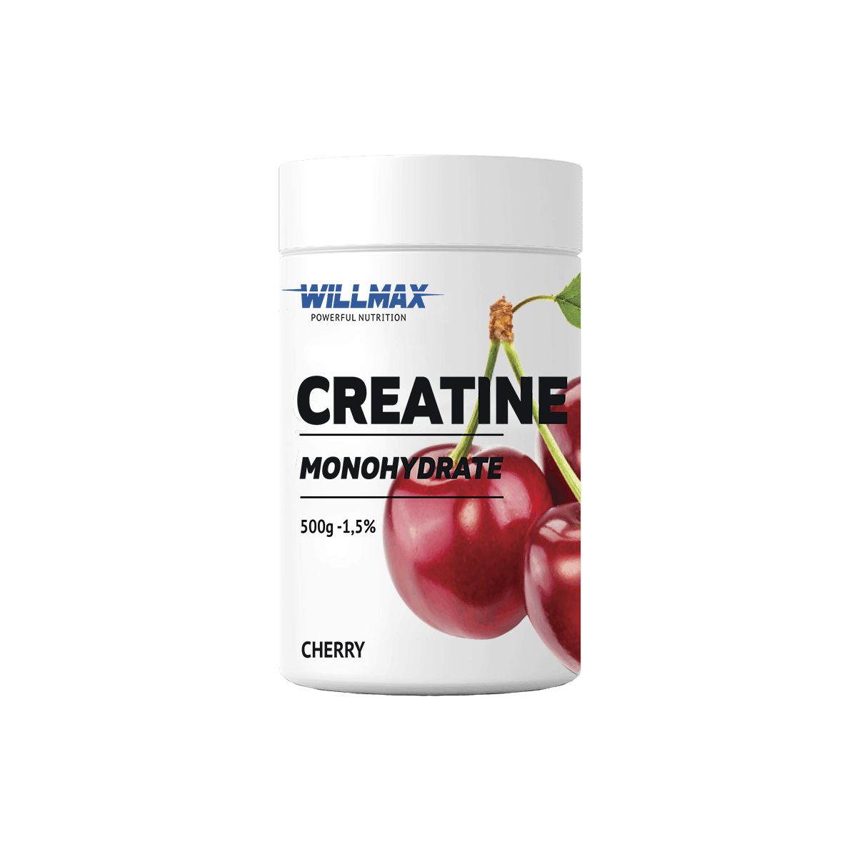 Креатин моногідрат Creatine Monohydrate Willmax Вишня 500 г (8115)