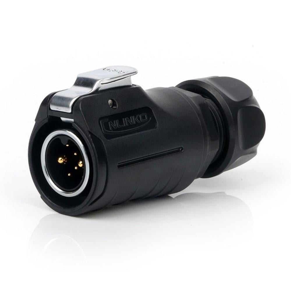 Роз'єм герметичний 8 Pin CNLINKO LP-20-C08PE-01-051 IP67 500В 12А штекер (2678556560)