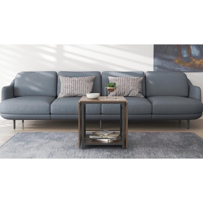 Стіл журнальний трансформер Ferrum-decor Kub Kombo Чорний метал ДСП Дуб Сонома Трюфель (FRD-105154) - фото 5