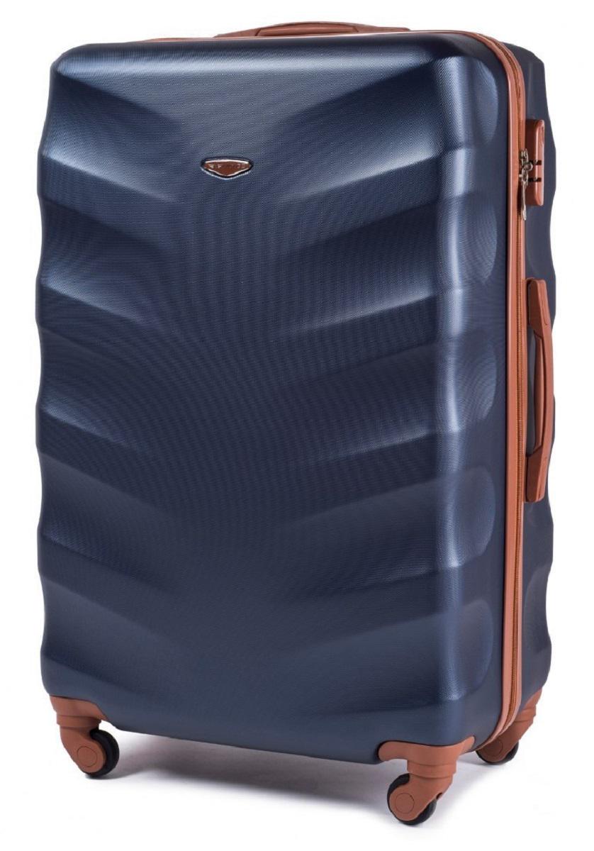 Чемодан пластиковый WINGS 402 средний Темно-синий (Wp00132) - фото 1