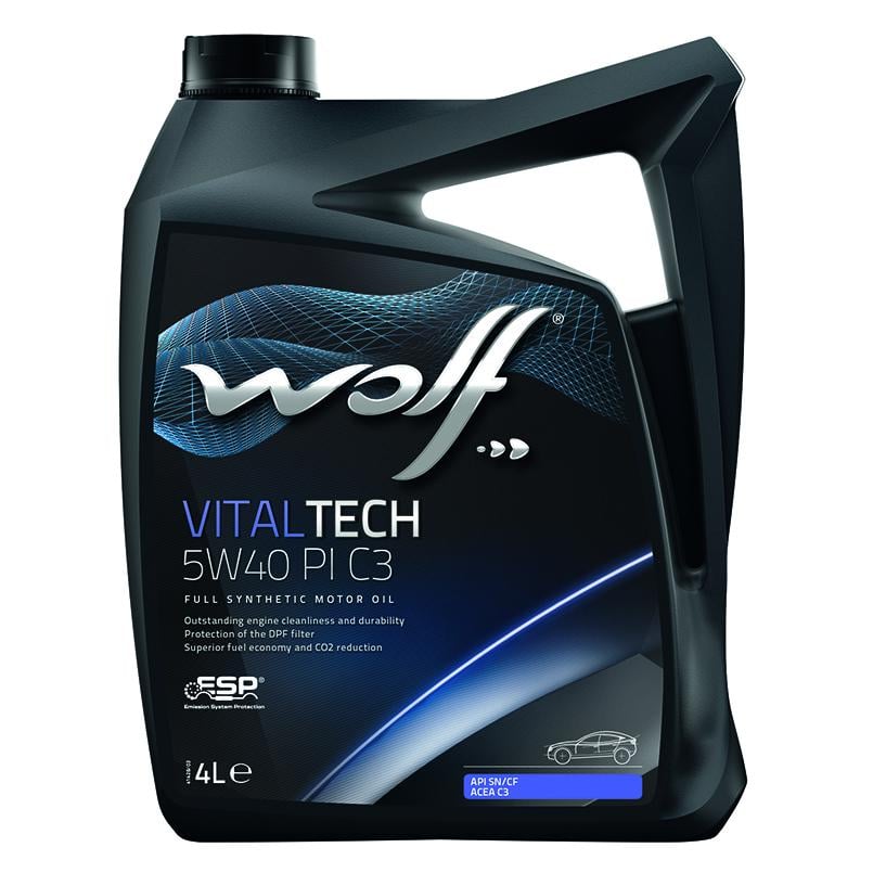 Масло моторное Wolf Vitaltech PI C3 5W40 4 л - фото 1