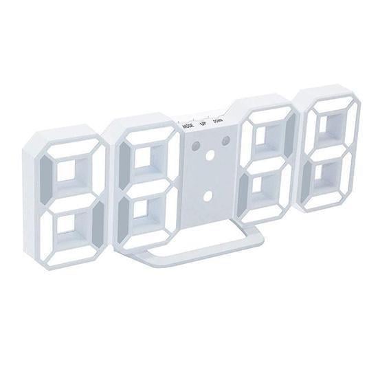 Часы настольные LED LY-1089 с будильником термометром и календарем Белый (6803) Часы настольные LED LY-1089 с будильником термометром и календарем Белый (6803)