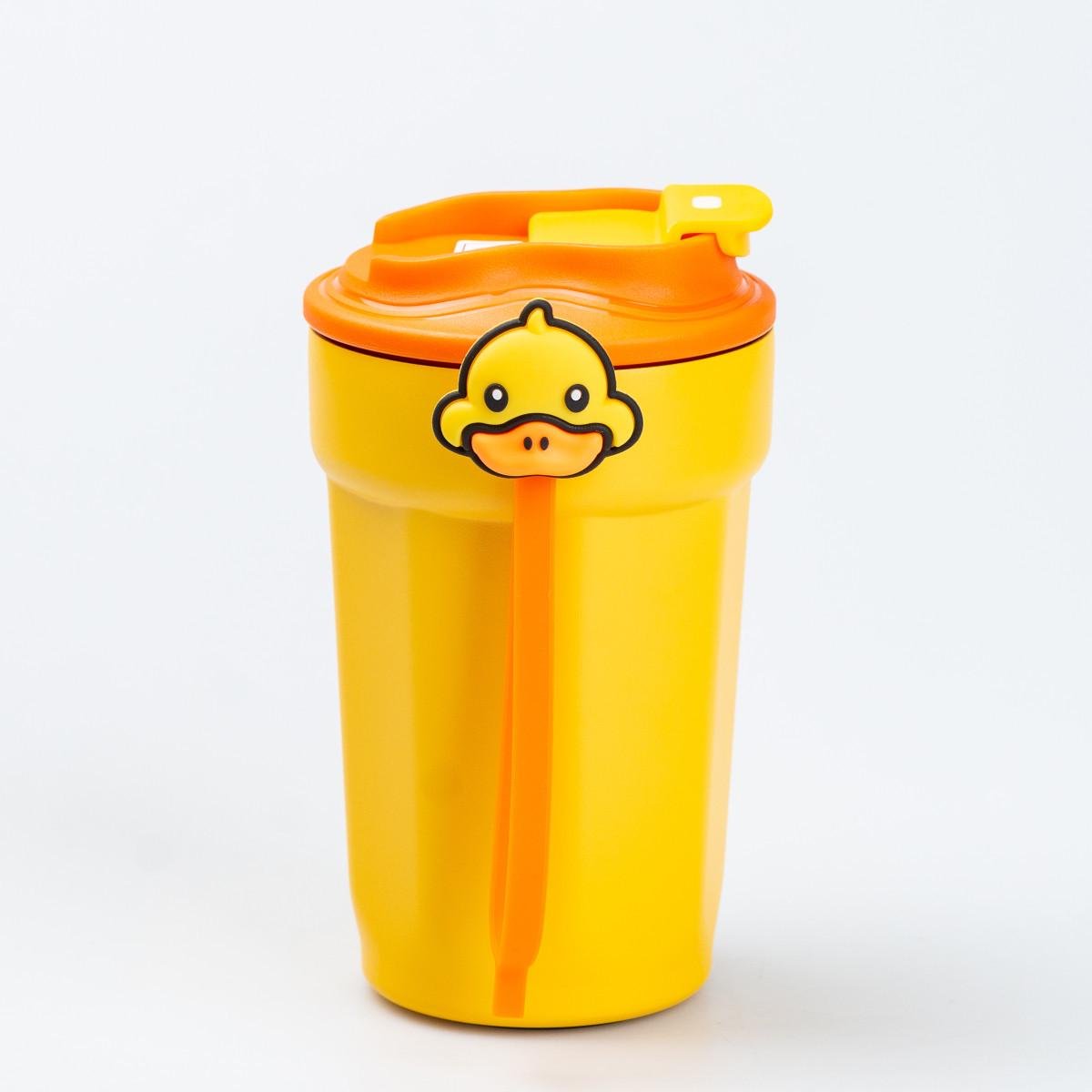 Термокружка G. Duck с крышкой на защелке 450 мл Желтый