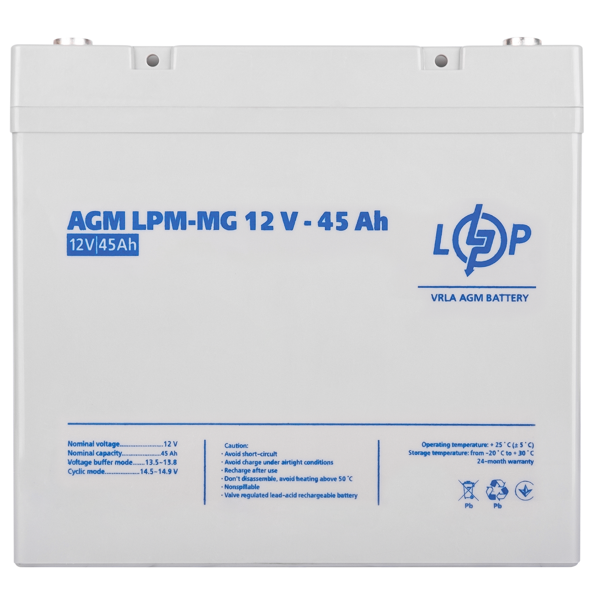 Акумулятор мультигелевий LogicPower LPM-MG 12 V 45 Ah - фото 4 Акумулятор мультигелевий LogicPower LPM-MG 12 V 45 Ah - фото 4