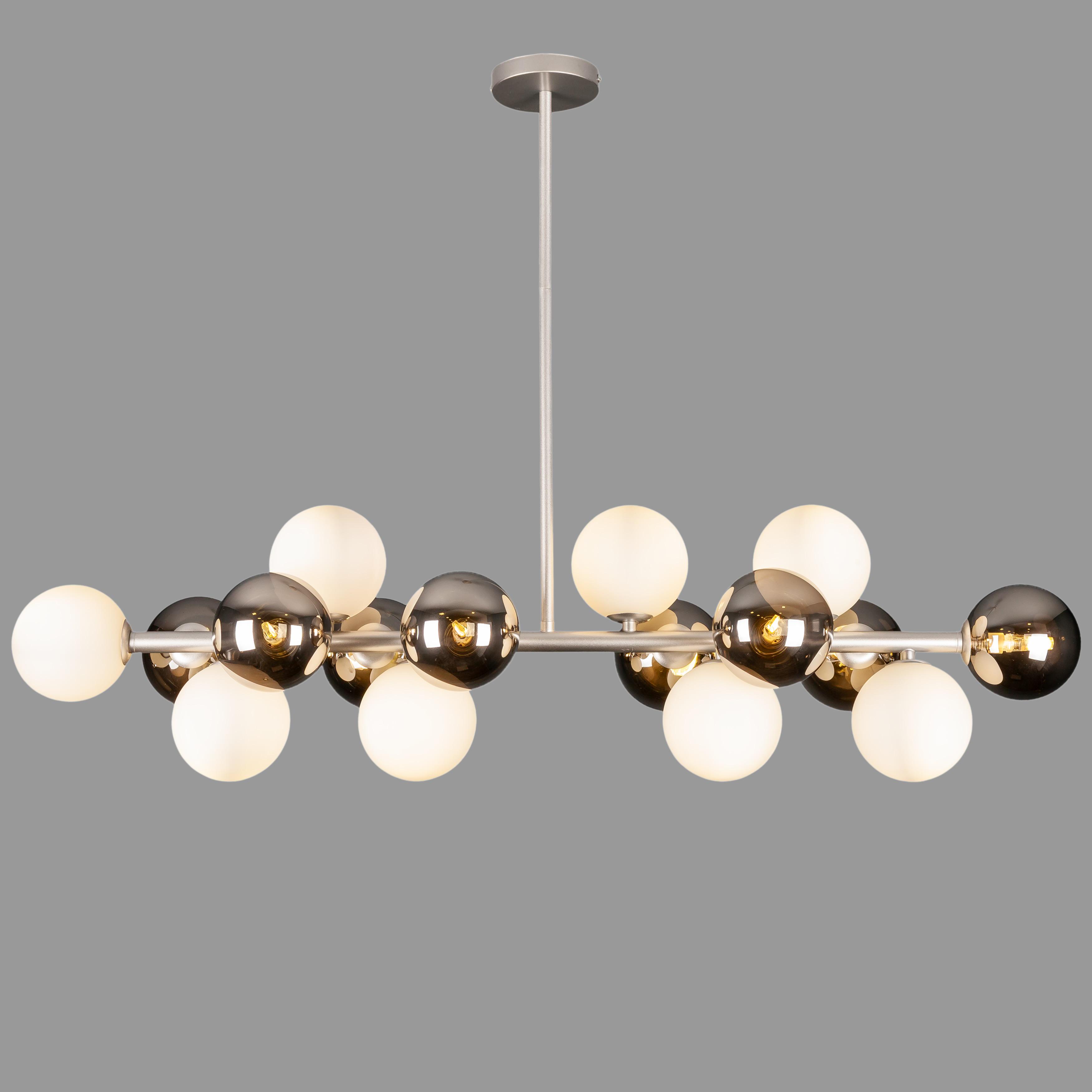 Люстра подвесная Bubbles на 16 ламп (84-1020-16 GAB+BKWH (S) Люстра подвесная Bubbles на 16 ламп (84-1020-16 GAB+BKWH (S)