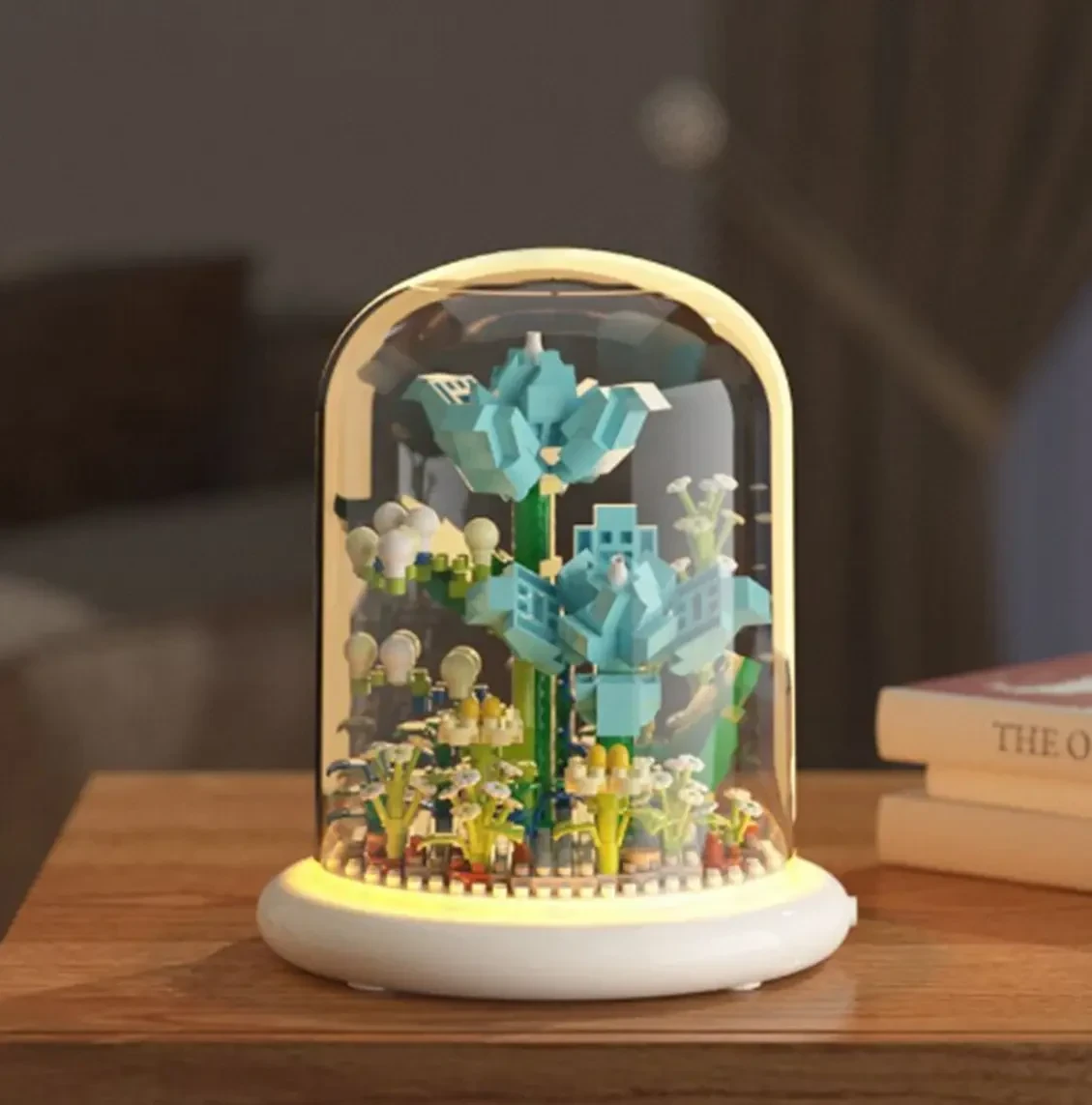 Конструктор LOZ Blue LOVER Квіти в колбі з підсвіткою 570 деталей (369) - фото 3 Конструктор LOZ Blue LOVER Квіти в колбі з підсвіткою 570 деталей (369) - фото 3