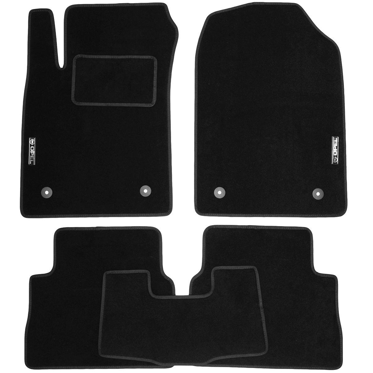 Коврики в салон для Fiat Freemont '11-16 текстильные стандарт Черный