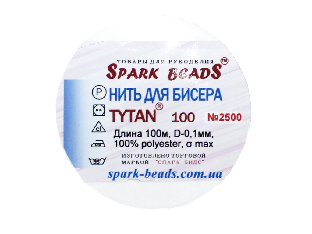 Нитки для бісеру TYTAN №2500 10 шт. 0.1 мм 100 м - фото 2 Нитки для бісеру TYTAN №2500 10 шт. 0.1 мм 100 м - фото 2