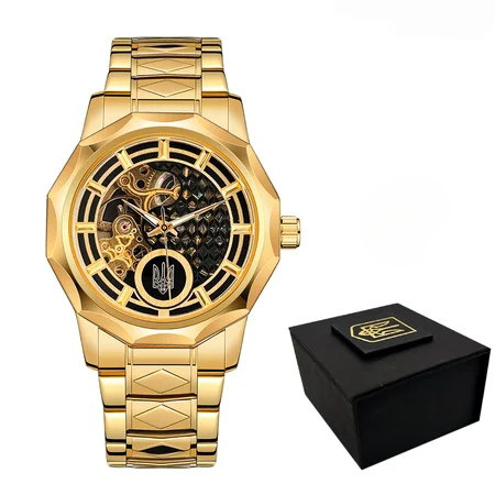 Наручные часы Awarder 024GD Трезубец золото Gold (2435)