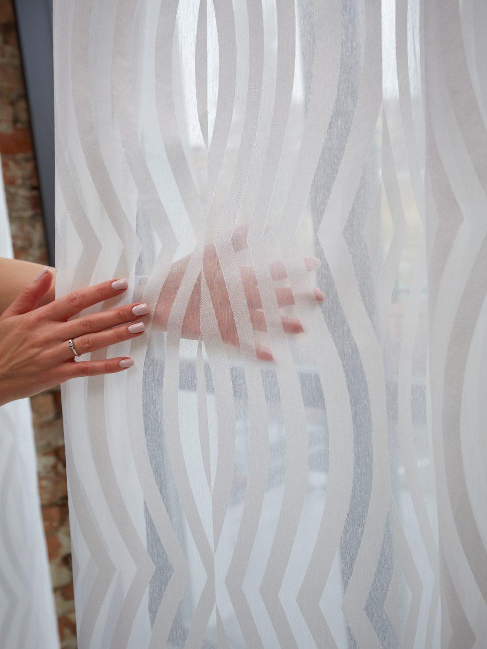 Штори лляні 2,5 м 2 шт. Молочний (000105481) - фото 2