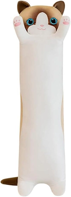 Мягкая игрушка-подушка обнимашка Кот 50 см Белый (1995527352)