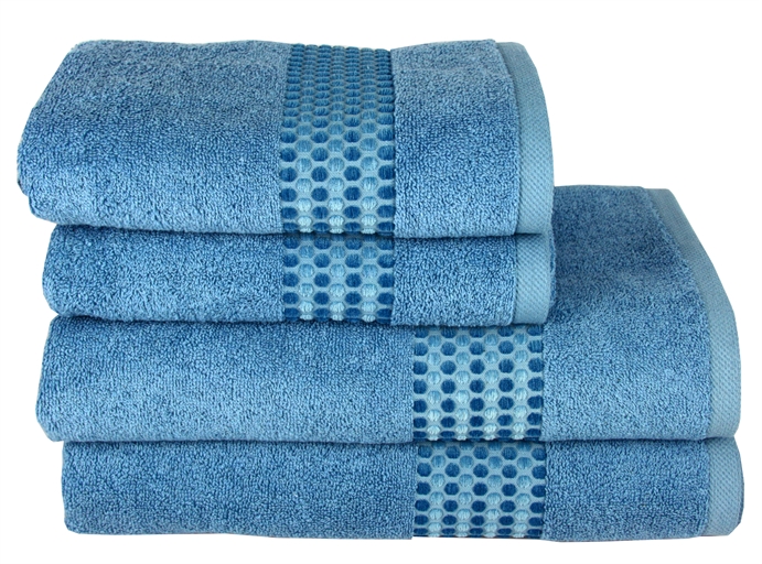 Полотенце махровое Maisonette Classy 70х140 см 460 г/м2 100% Хлопок Голубой Полотенце махровое Maisonette Classy 70х140 см 460 г/м2 100% Хлопок Голубой