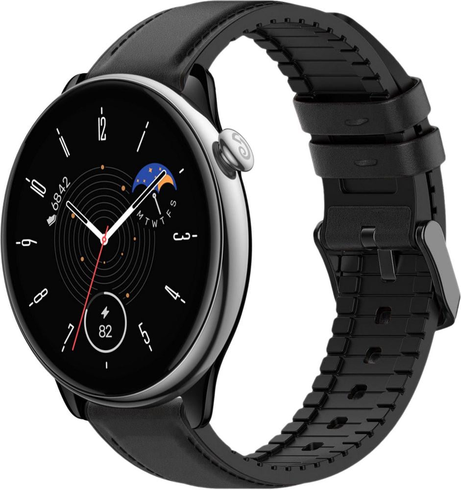 Ремінець шкіряний Tamyx для Amazfit GTR Mini Black (33494-2B)