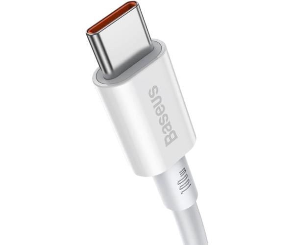 Кабель Data USB BASEUS Superior Series Type-C/Type-C CATYS-C02 100W 2 м White - фото 6