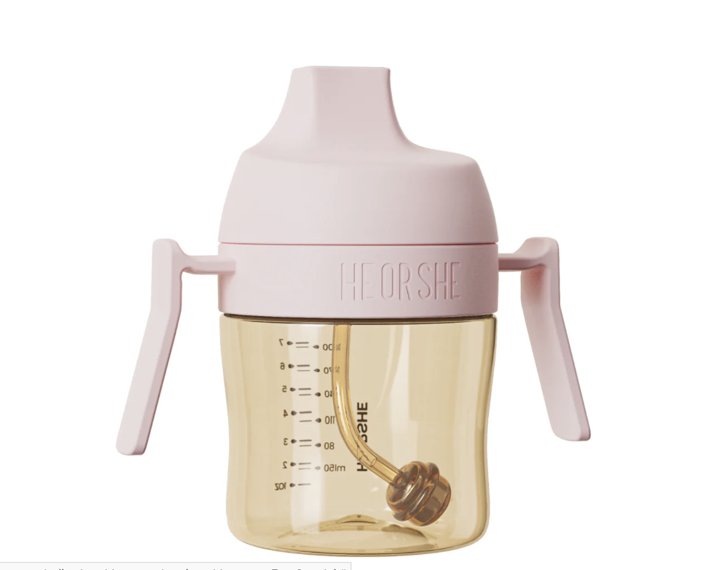 Поїльник дитячий HEORSHE 210 мл Рожевий