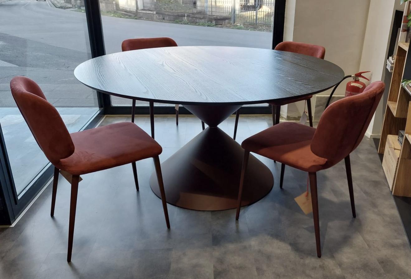 Стол обеденный Midj Clessidra 120 см Black (T1960120LI1I04) - фото 3