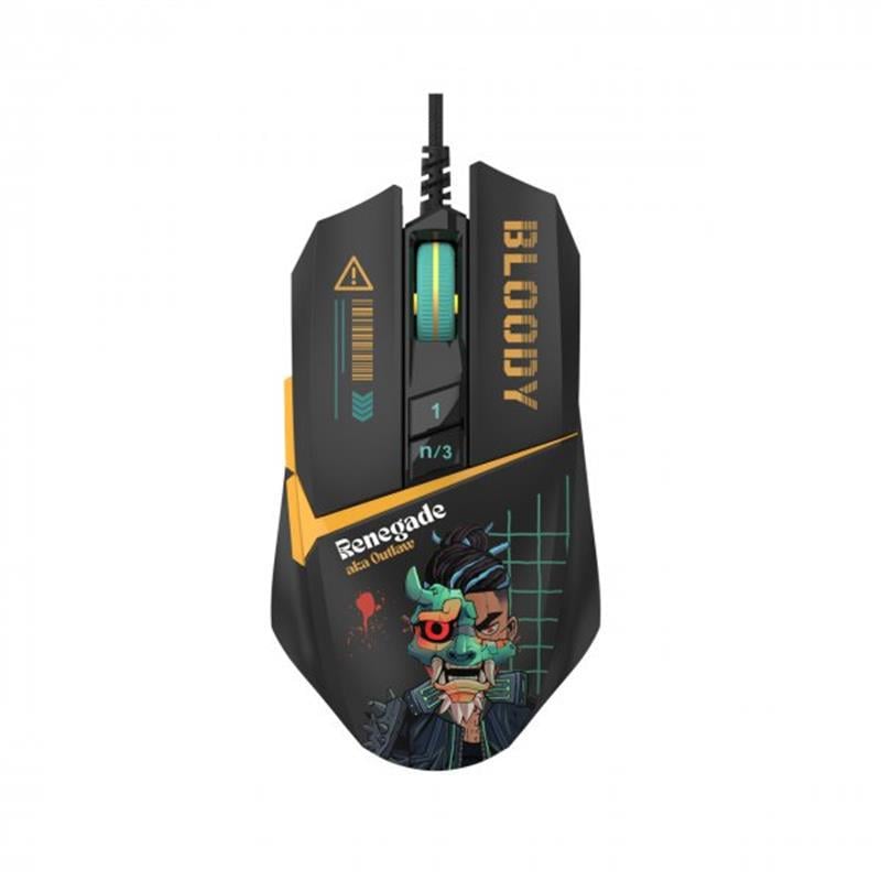 Компьютерная мышка проводная A4Tech Bloody W63 Max RGB Renegade Midnight (26712171)