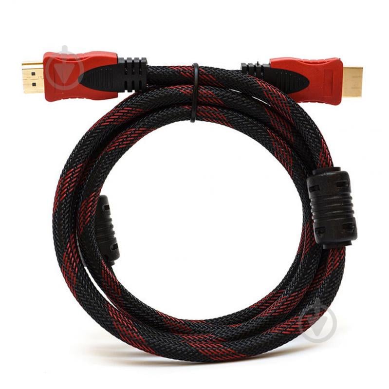 Кабель UKC HDMI - HDMI 1.5m v1.4 Чорний з краном (hub_np2_0418) - фото 1