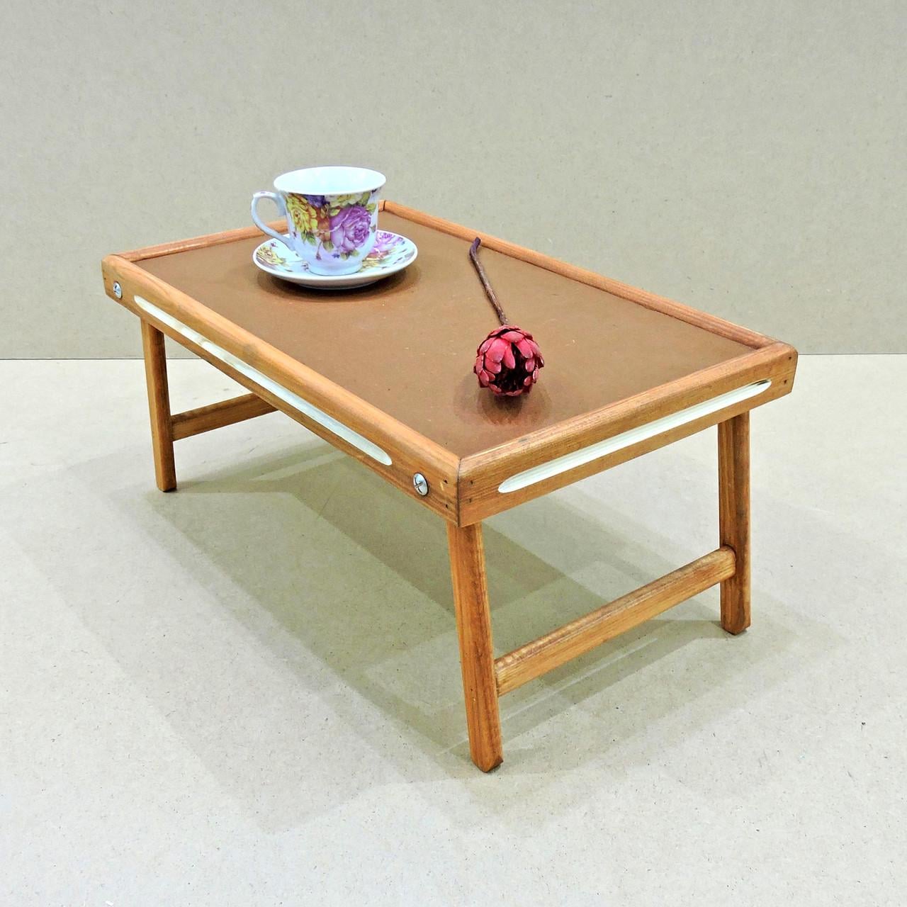 Столик-поднос для завтрака из дерева Даллас Амаретто (СТП-000336)