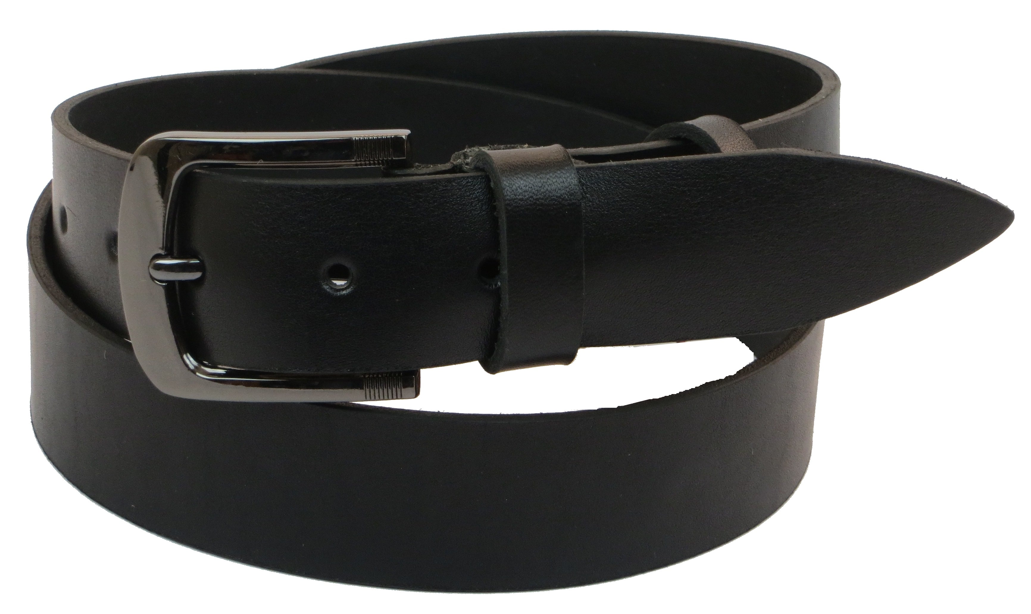 Ремень мужской Skipper кожаный Черный (1037-38)