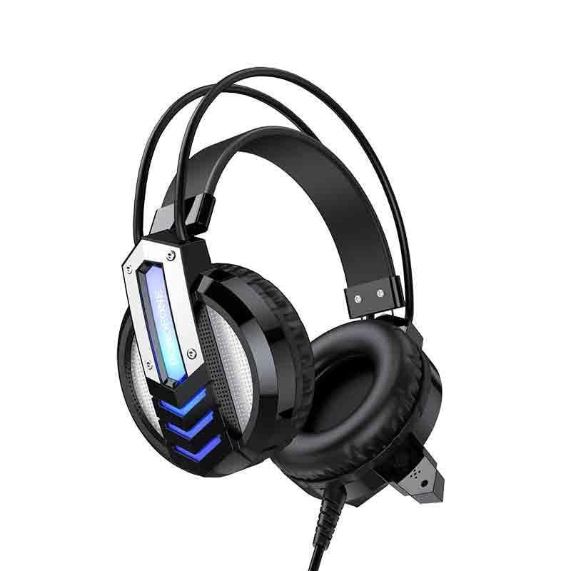 Наушники BOROFONE gaming Fun USB LED подсветка Hi-Res BO100 117dB black