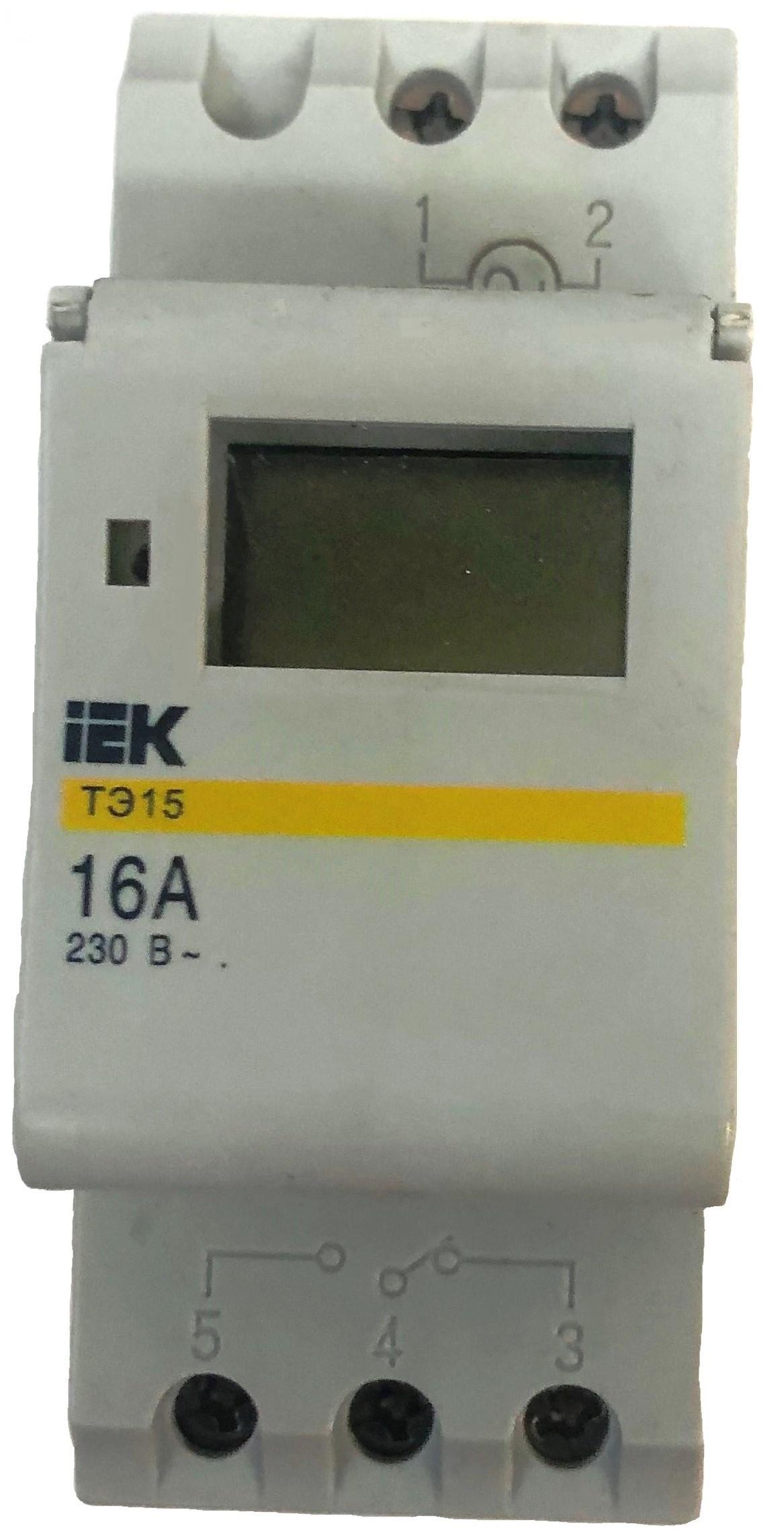 Таймер ТЕ 15 електронний 16А 230В на DIN-рейку ІЕК