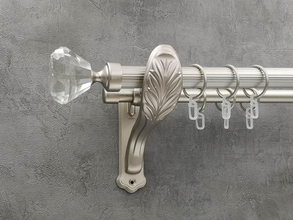 Карниз Quadrum Спектралия рифленая штанга двойной ретро 25/19 мм 300 см Сатин (272282811)