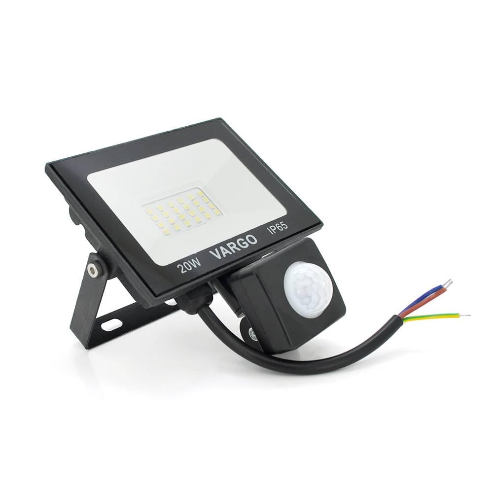 Прожектор LED c датчиком руху Vg-20W IP65 6500K 2700Лм (26434)