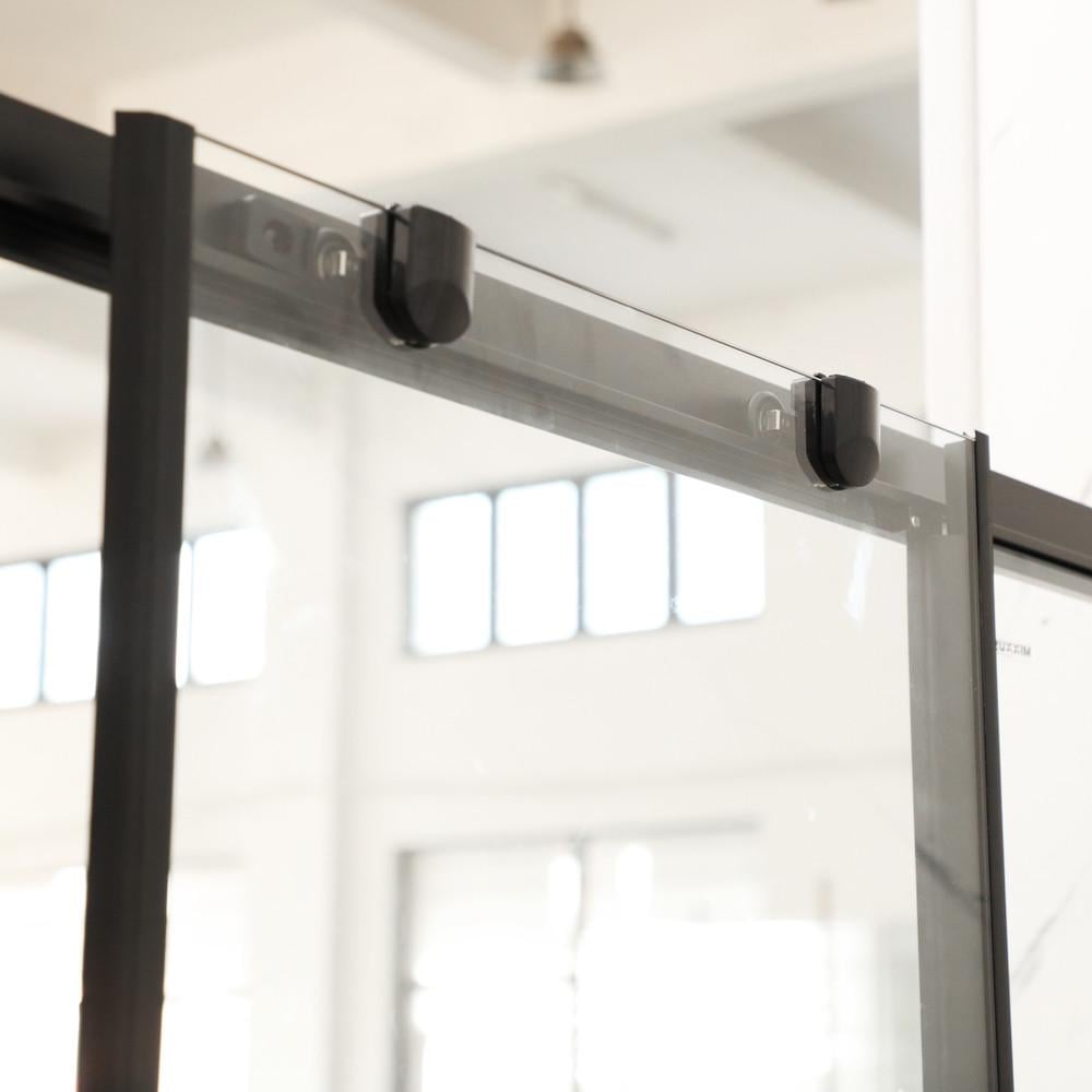 Дверь в нишу MIXXUS Premium DIVERSE SD01-160x185-TR прозрачное стекло 5 мм Black (MI6879) - фото 5 Дверь в нишу MIXXUS Premium DIVERSE SD01-160x185-TR прозрачное стекло 5 мм Black (MI6879) - фото 5