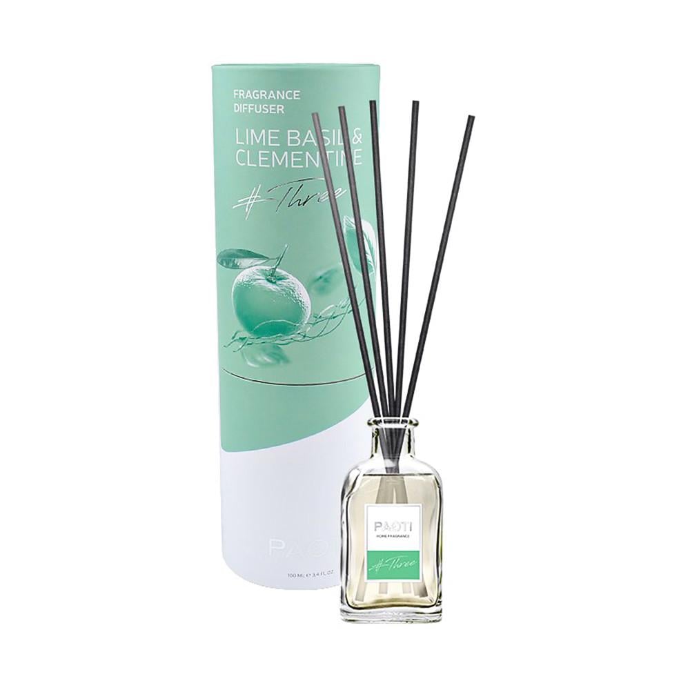 Аромадиффузор с палочками PAOTI Three Lime Basil & Clementine 100 мл (32520918)