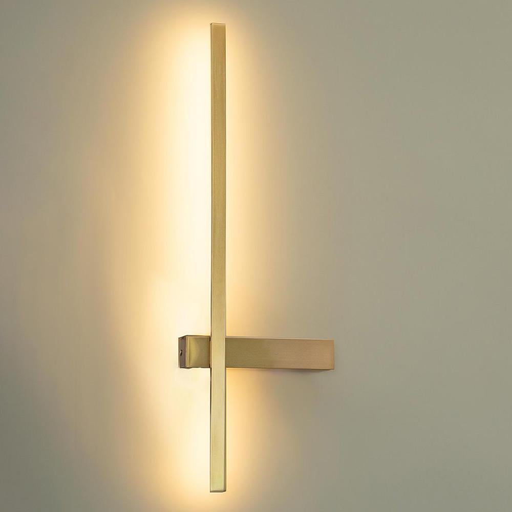 Светильник настенный светодиодный Light House SY-19096/600 CP 22W 600х200х50 мм Золотой