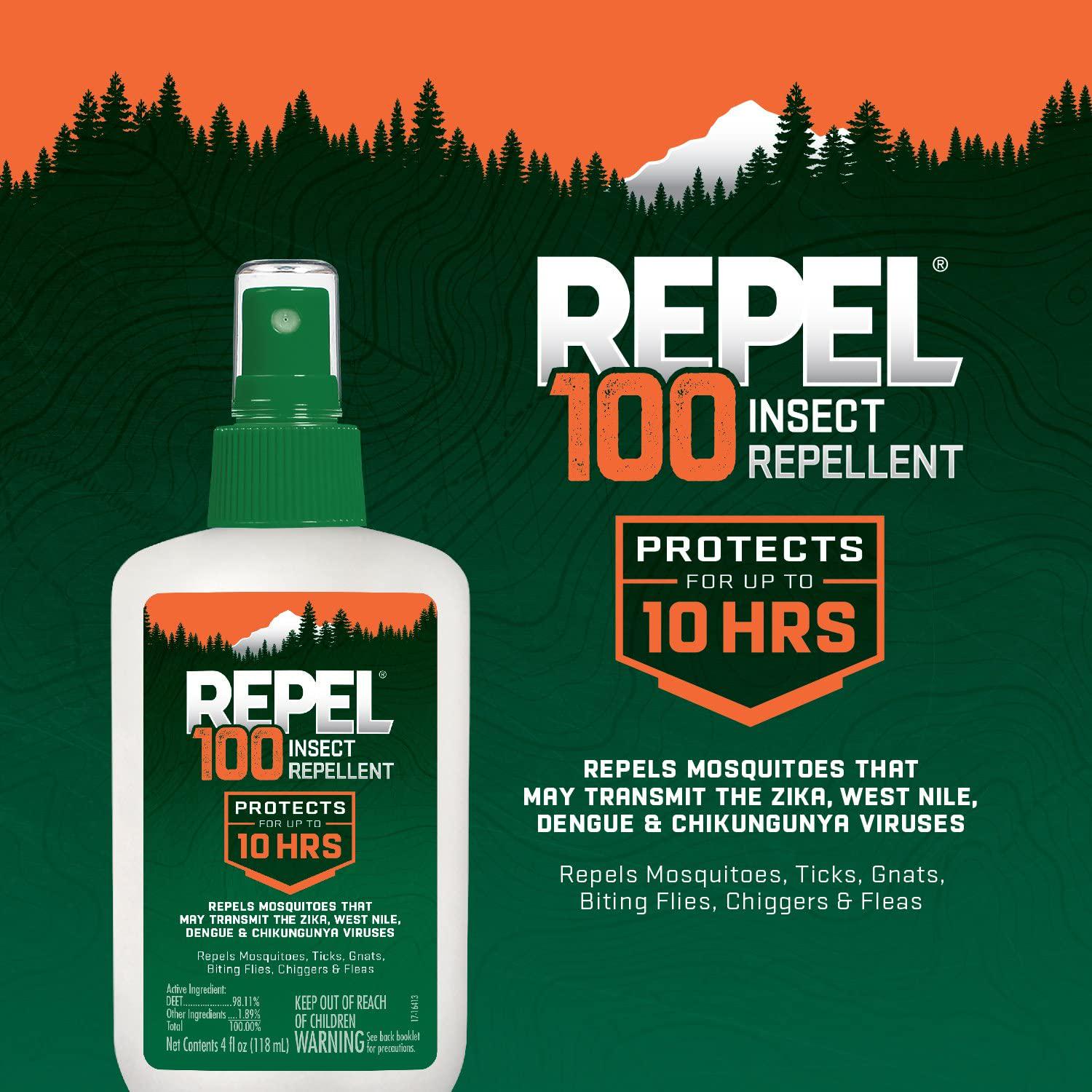 Спрей від комарів REPEL 100 Insect Repellent 10 годин захисту - фото 7