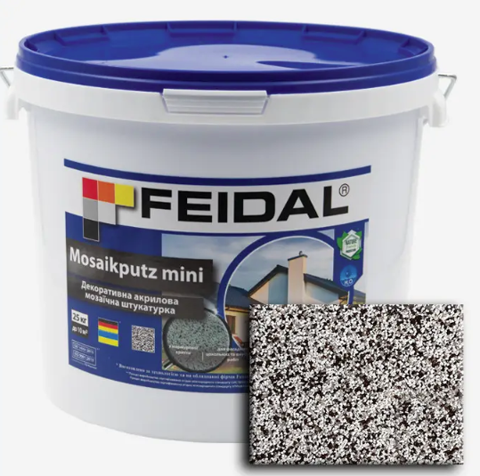 Декоративная штукатурка акриловая Feidal Mosaikputz mini А27 мозаичная 25 кг (27581913)
